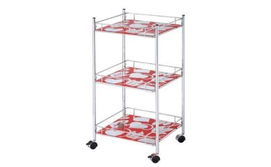 Metal Kitchen Cart, Glass Kitchen Cart, Kitchen Storage Cart, kitchen shelf